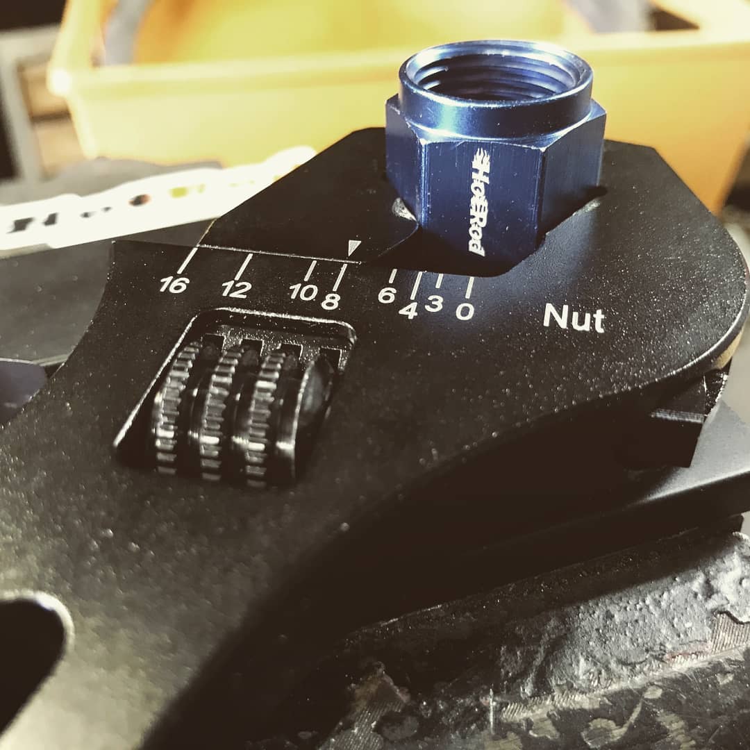 Adjustable Aluminum spanner wrench AN3-AN12 Anodized for AN PTFE fitting install