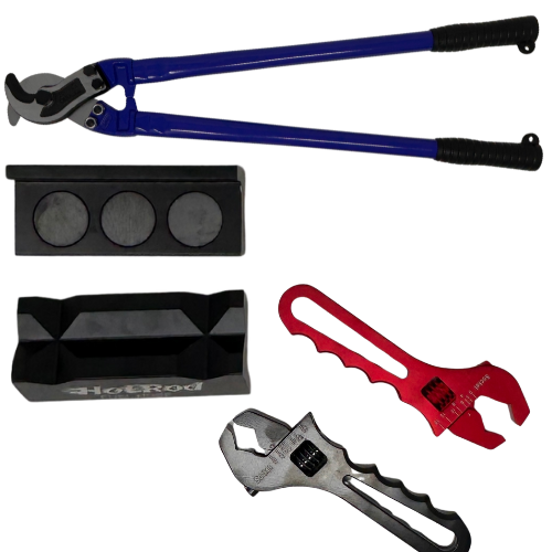 Tool bundle for AN PTFE Hose install - Cutter, Wrench, Vice Jaws