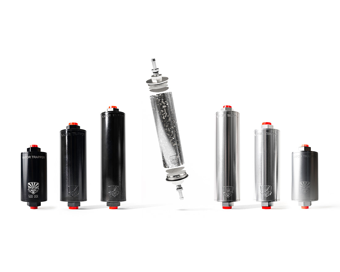 Vapor trapper charcoal canister vent filtration