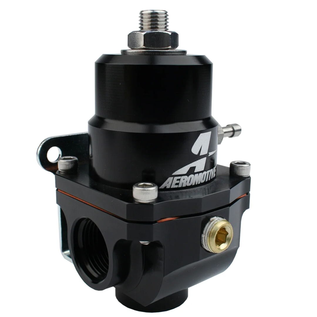 Aeromotive X1 fuel pressure regulator, return-style, black anodized