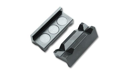 Aluminum Vice Jaws for PTFE fitting install - Black Anodized