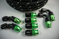 AN-8 Nylon Braided & 8 Fittings Bundle Deal - Choose your color