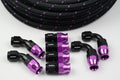 AN-8 Nylon Braided & 8 Fittings Bundle Deal - Choose your color - Hot Rod fuel hose by One Guy Garage